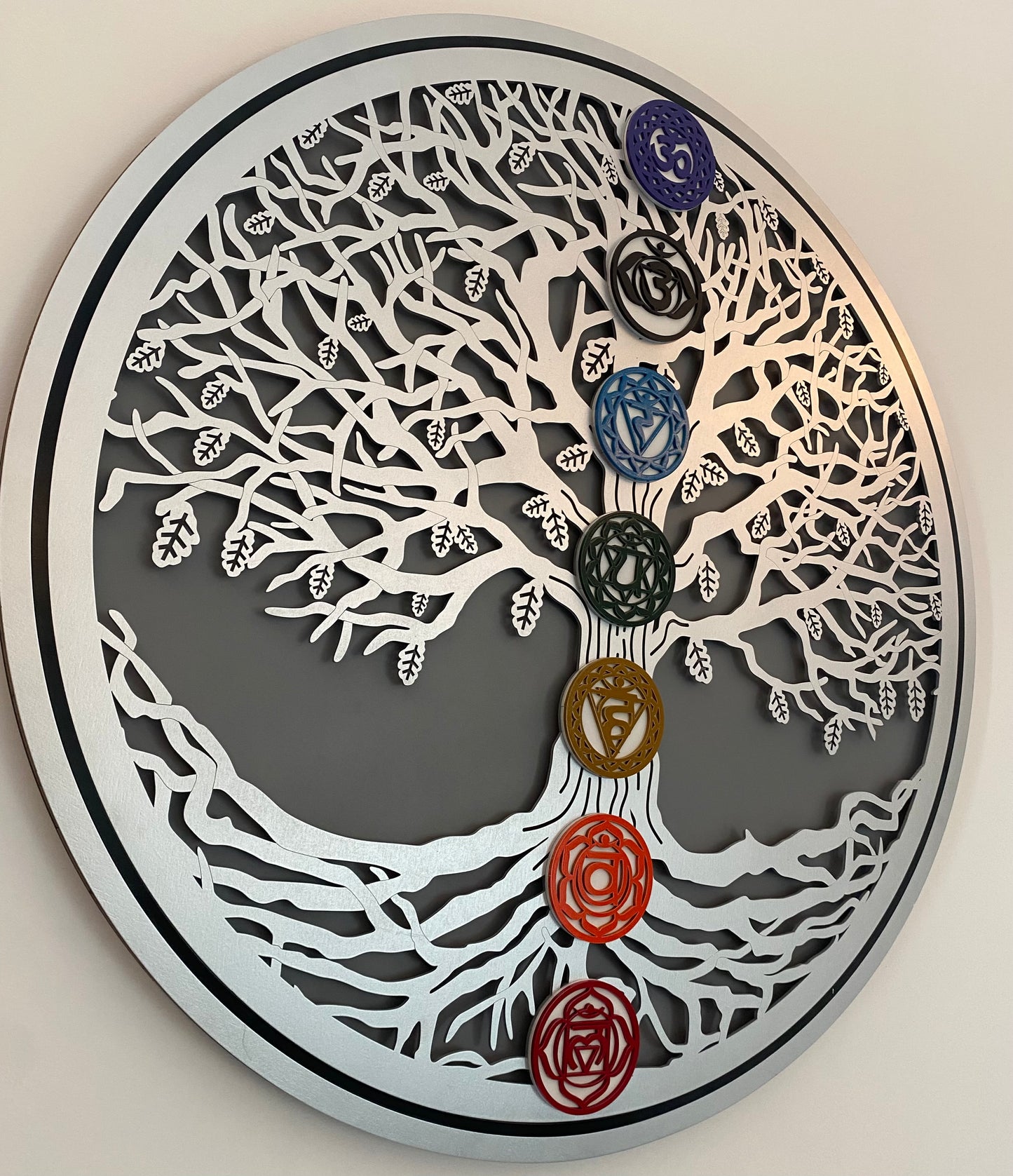 Árbol de la vida con chakras 80 cm